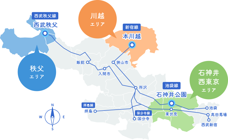 西武線沿線地図